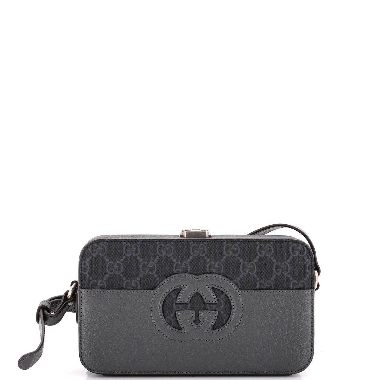 Padlock Interlocking G Crossbody Bag GG Coated Canvas and Leather Mini - Deep Luxury