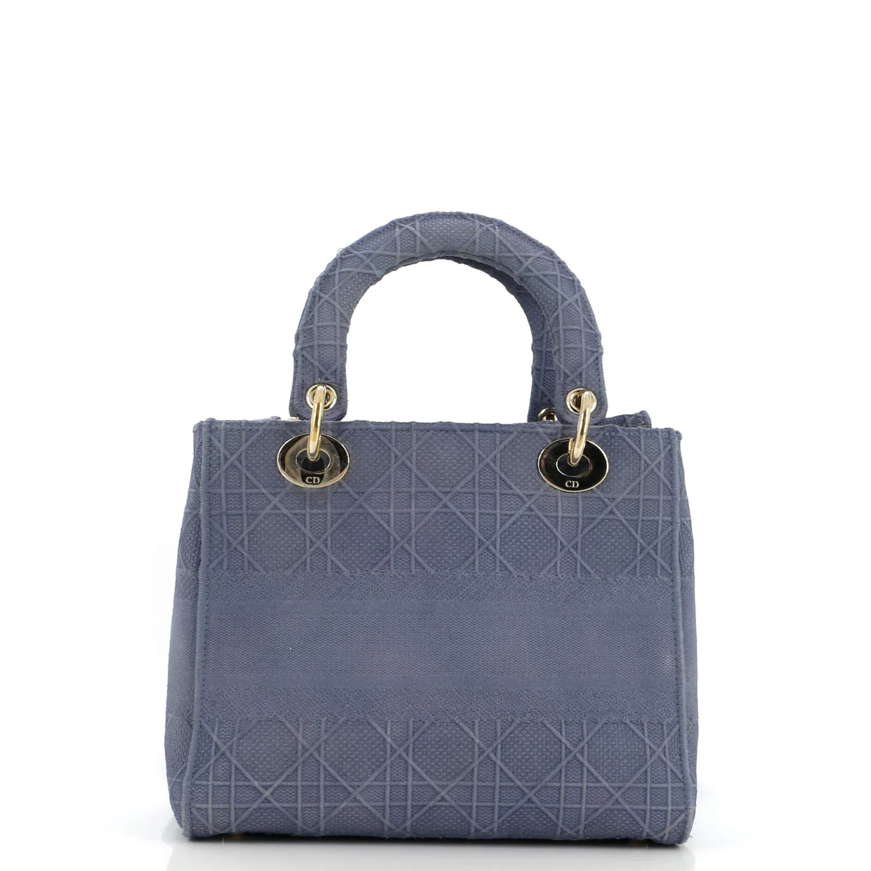 Lady D-Lite Bag Cannage Embroidered Canvas Medium - Deep Luxury