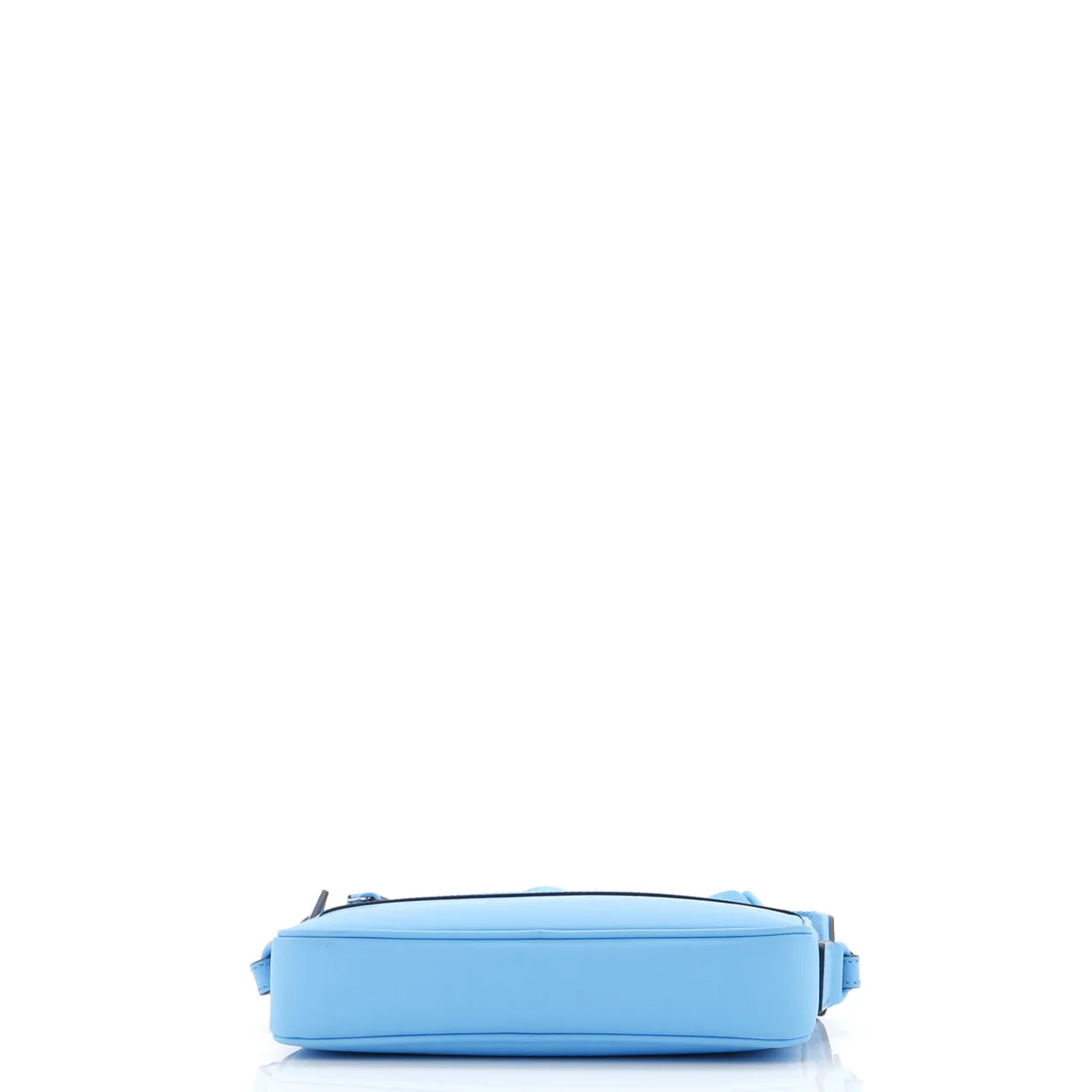 Front Zip Crossbody Bag GG Rubber Effect Leather Small - Deep Luxury