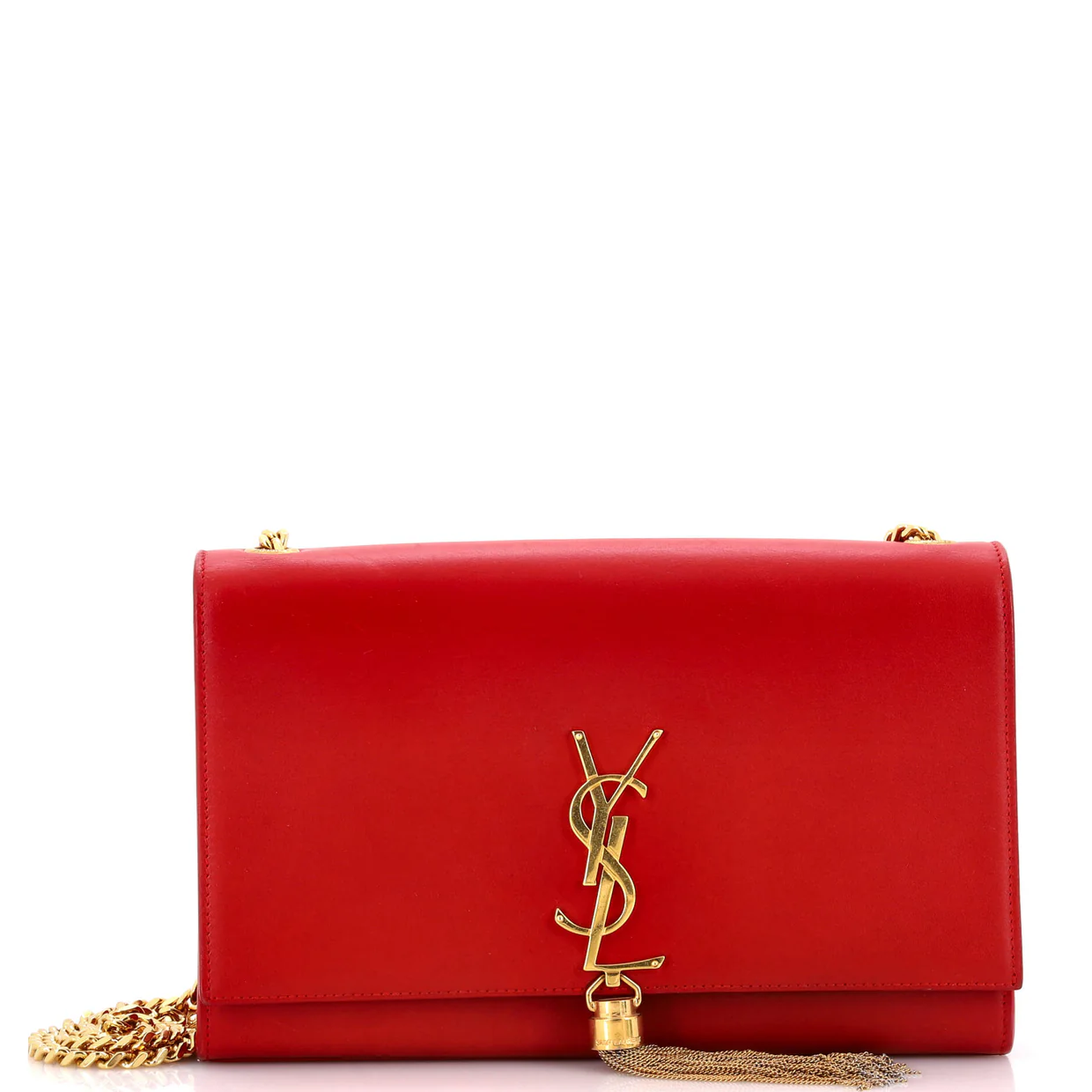 Classic Monogram Tassel Crossbody Bag Leather Medium - Deep Luxury