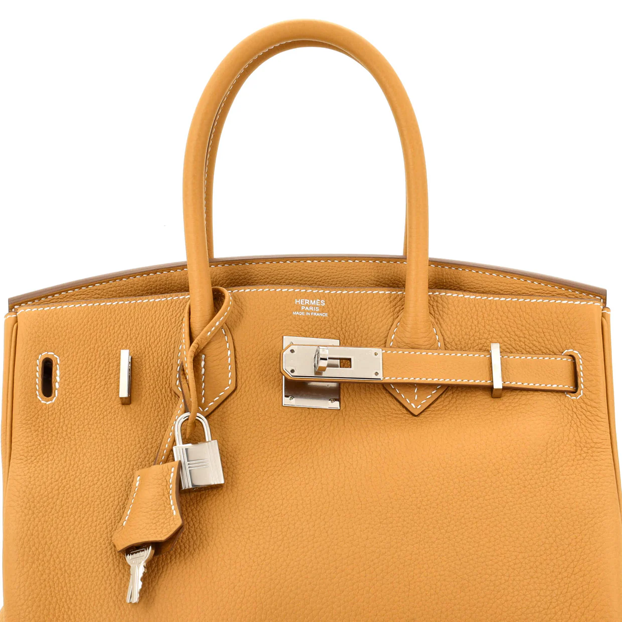 Birkin Handbag Natural Sable Togo with Palladium Hardware 30 - Deep Luxury