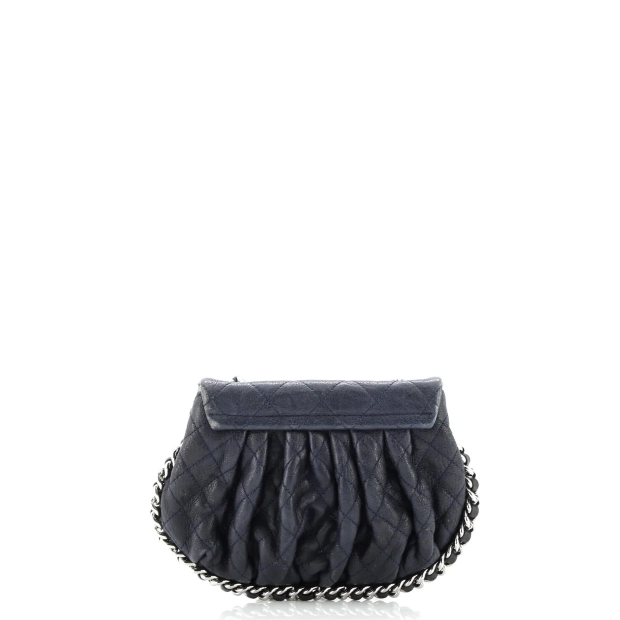 Chain Around Flap Bag Quilted Leather Small - Deep Luxury