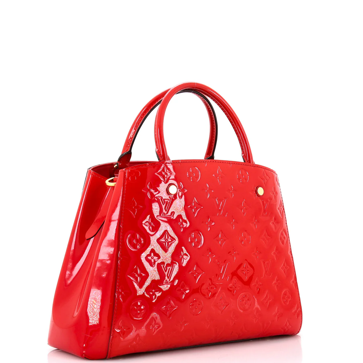 Montaigne Handbag Monogram Vernis MM - Deep Luxury