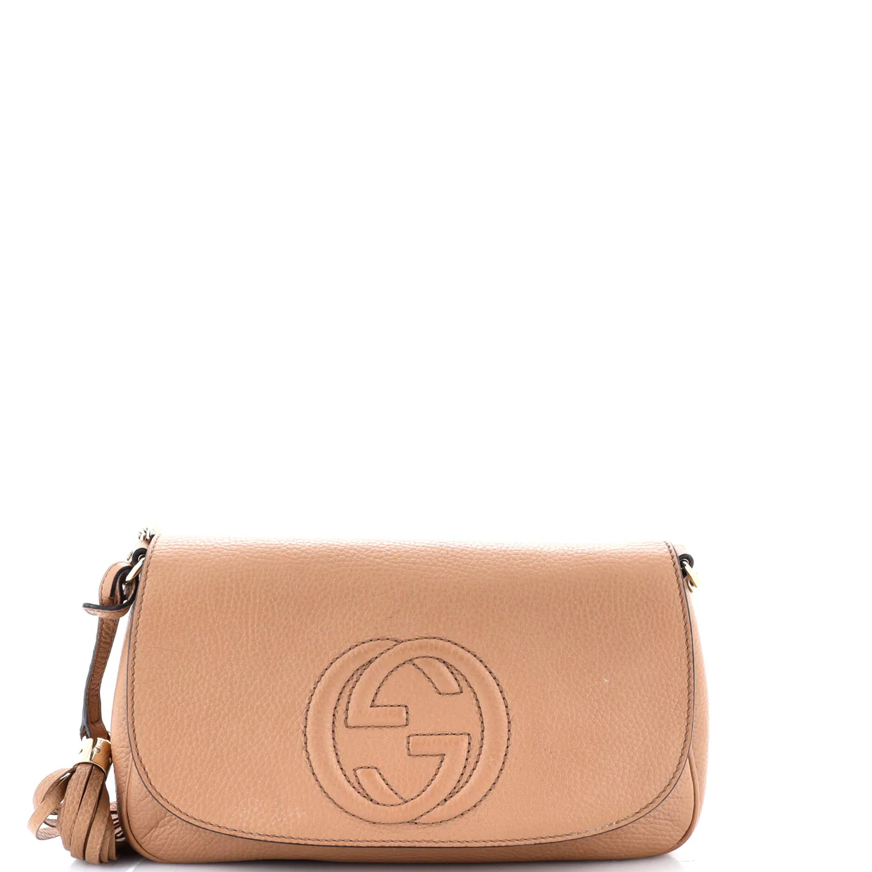 Soho Chain Crossbody Bag Leather Medium - Deep Luxury