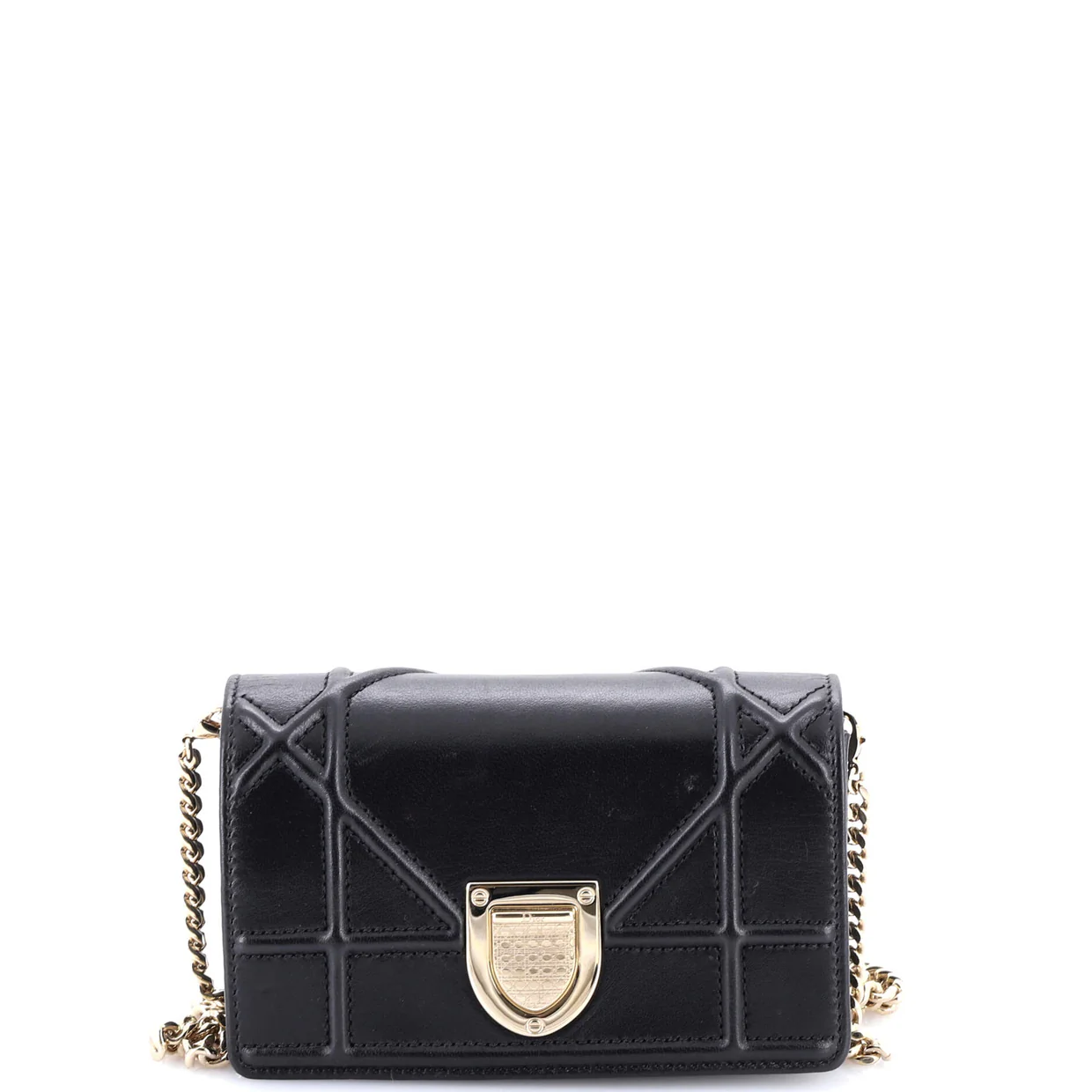 Diorama Flap Bag Leather Baby - Deep Luxury
