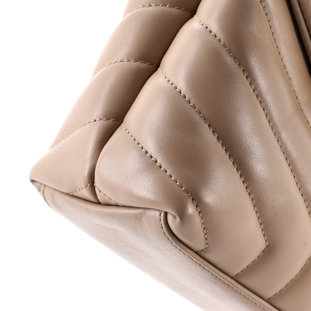 Loulou Shoulder Bag Matelasse Chevron Leather Small - Deep Luxury