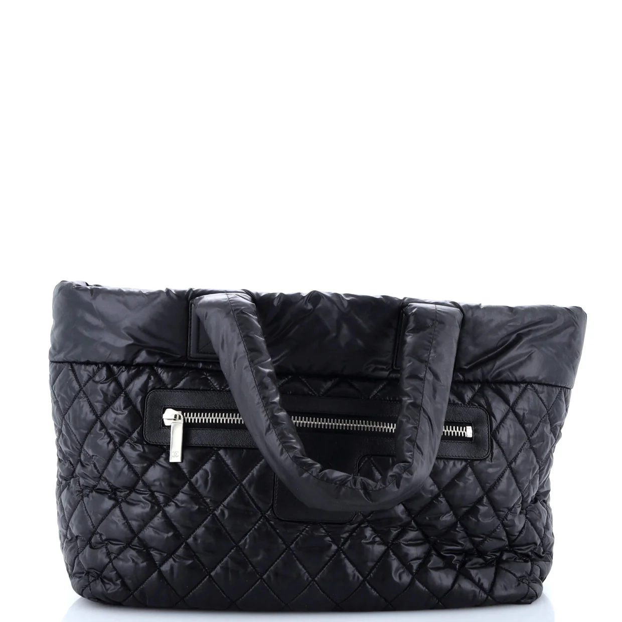 Coco Cocoon Zipped Tote Quilted Nylon Large - Deep Luxury
