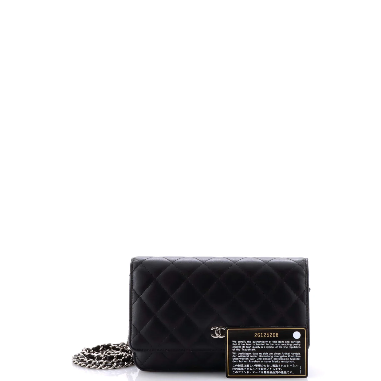Wallet on Chain Quilted Lambskin - Deep Luxury