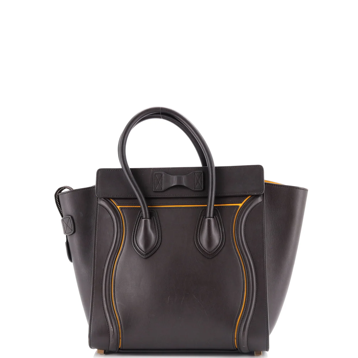 Luggage Bag Smooth Leather Micro - Deep Luxury
