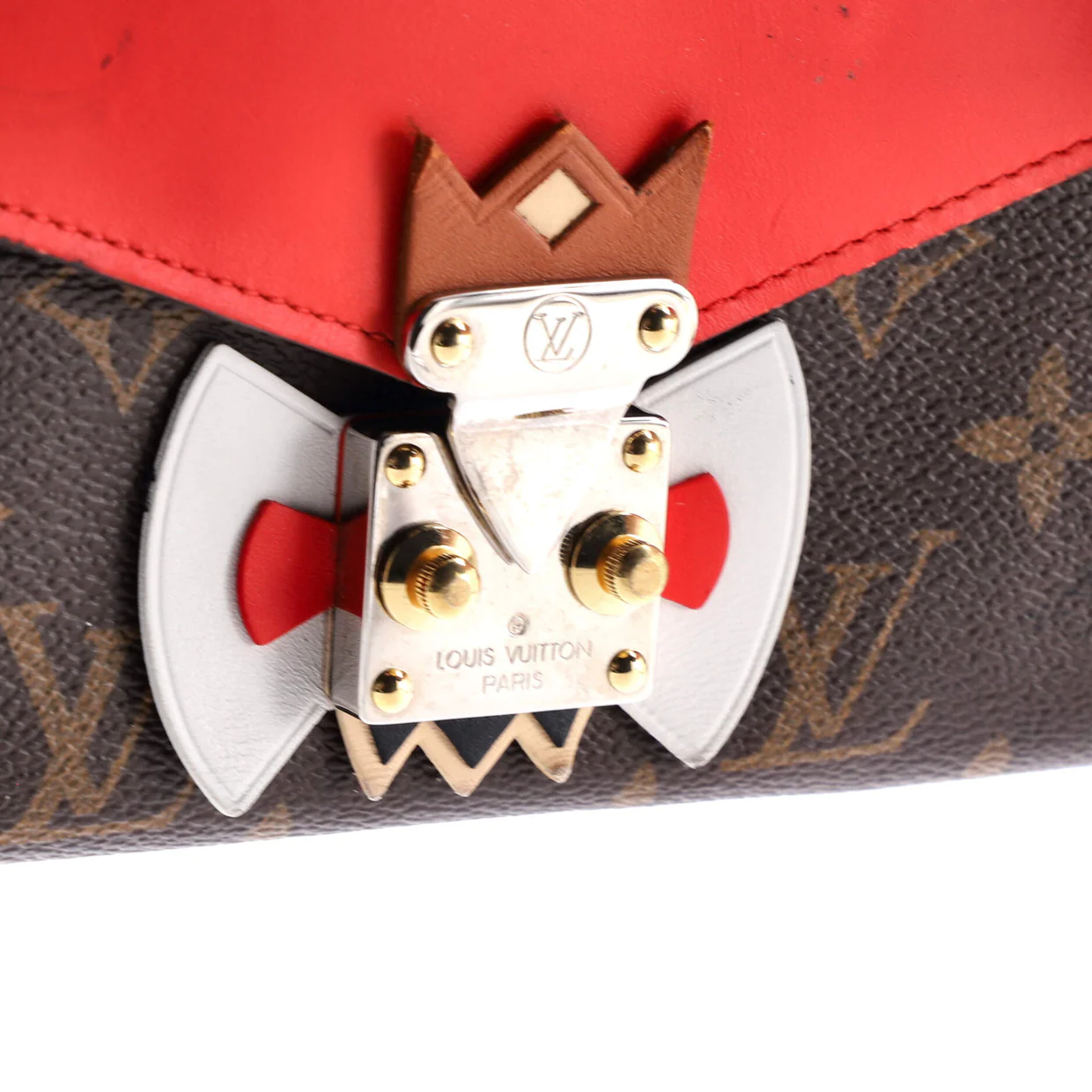 Tribal Mask Sarah Wallet Monogram Canvas and Leather - Deep Luxury