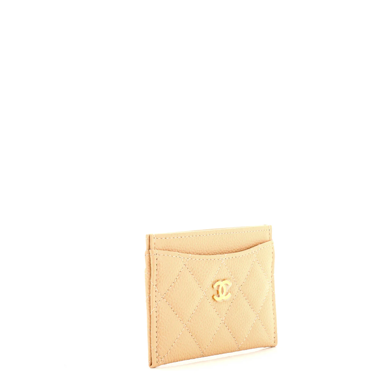 Classic Card Holder Quilted Caviar - Deep Luxury
