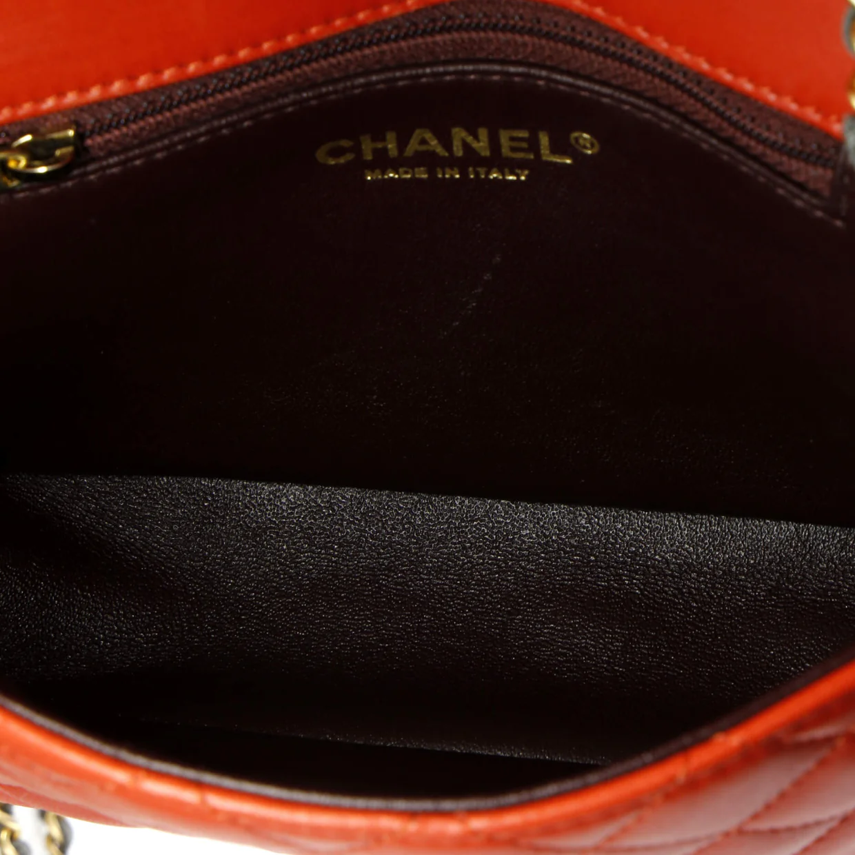 Two Tone Flap Bag Quilted Lambskin Mini - Deep Luxury