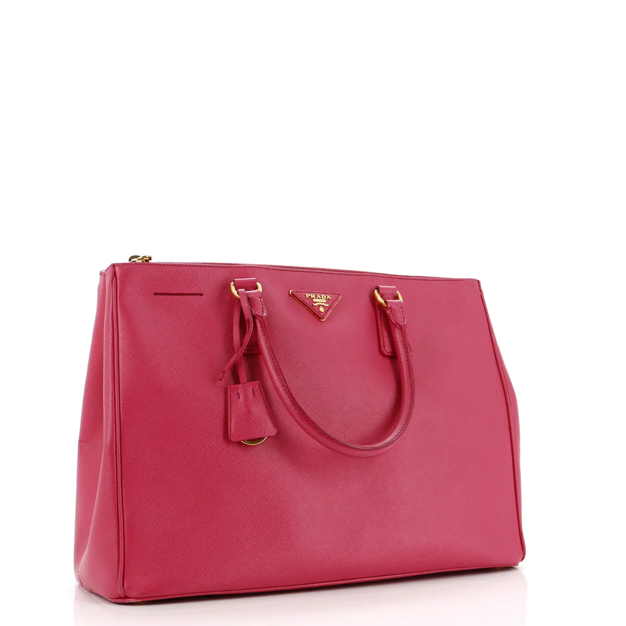 Double Zip Lux Tote Saffiano Leather Large - Deep Luxury