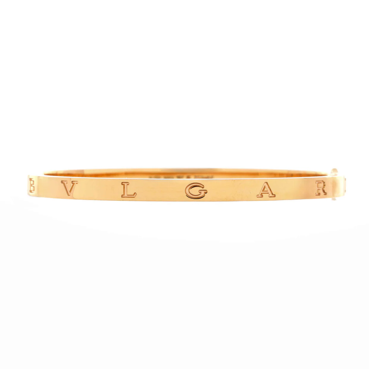 B.Zero1 Essential Hinge Bangle Bracelet 18K Rose Gold - Deep Luxury