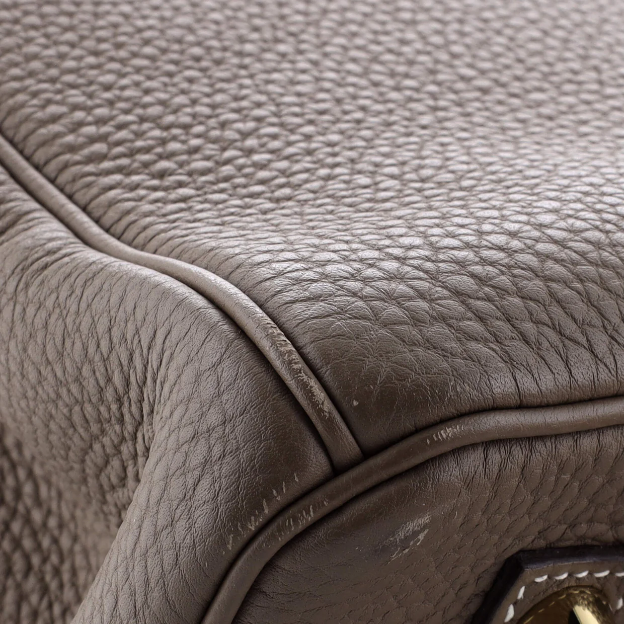 Birkin Handbag Grey Togo with Gold Hardware 35 - Deep Luxury