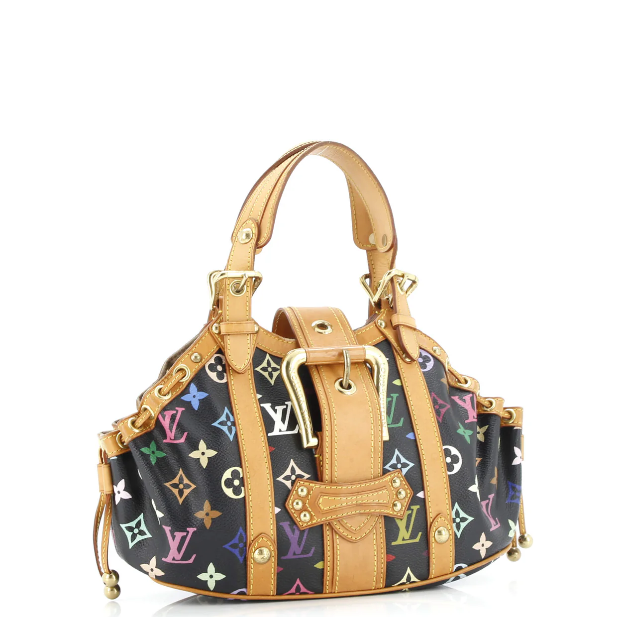 Theda Handbag Monogram Multicolor GM - Deep Luxury
