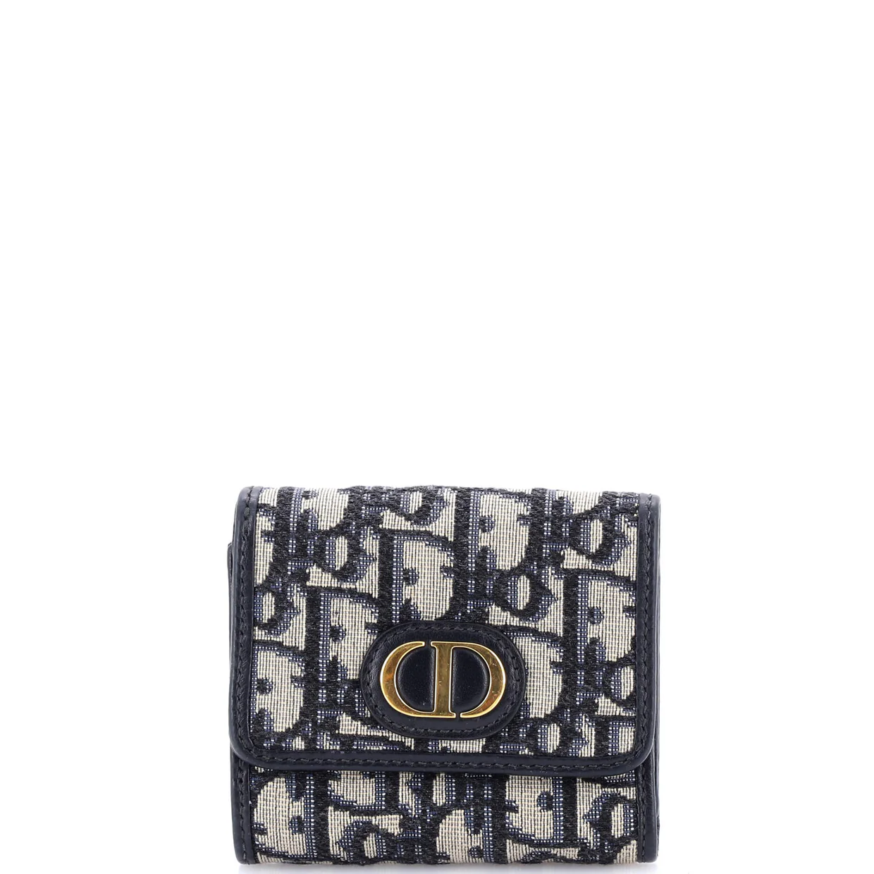 30 Montaigne Lotus Wallet Oblique Canvas Compact - Deep Luxury