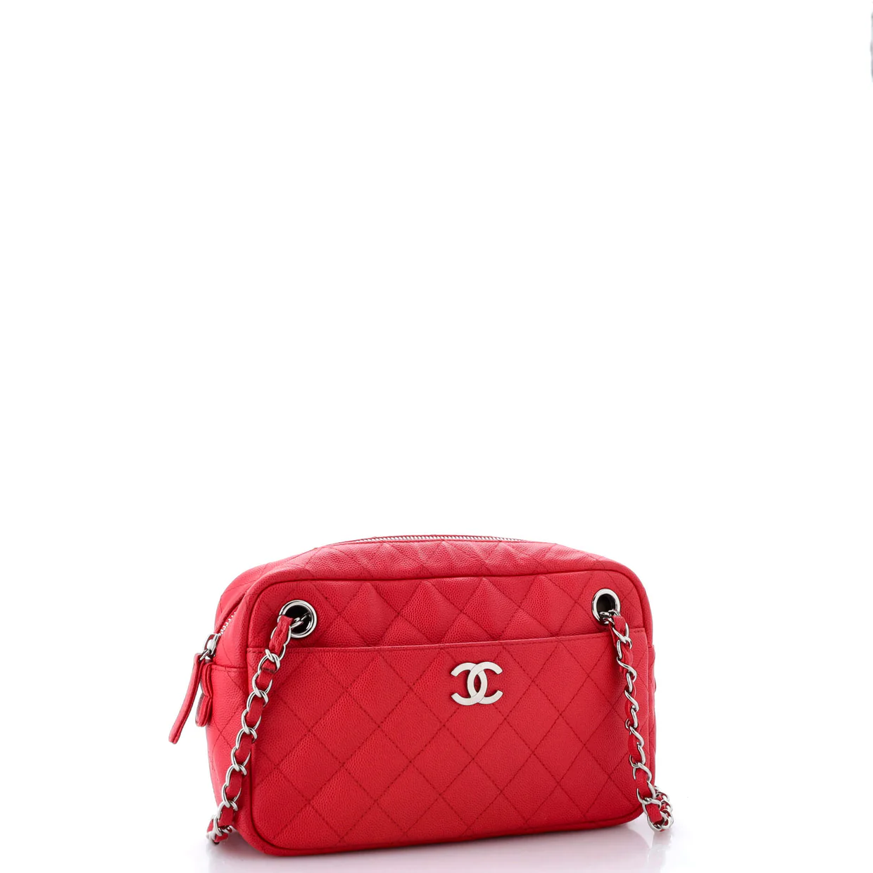 Camera Case Bag Quilted Caviar Small - Deep Luxury