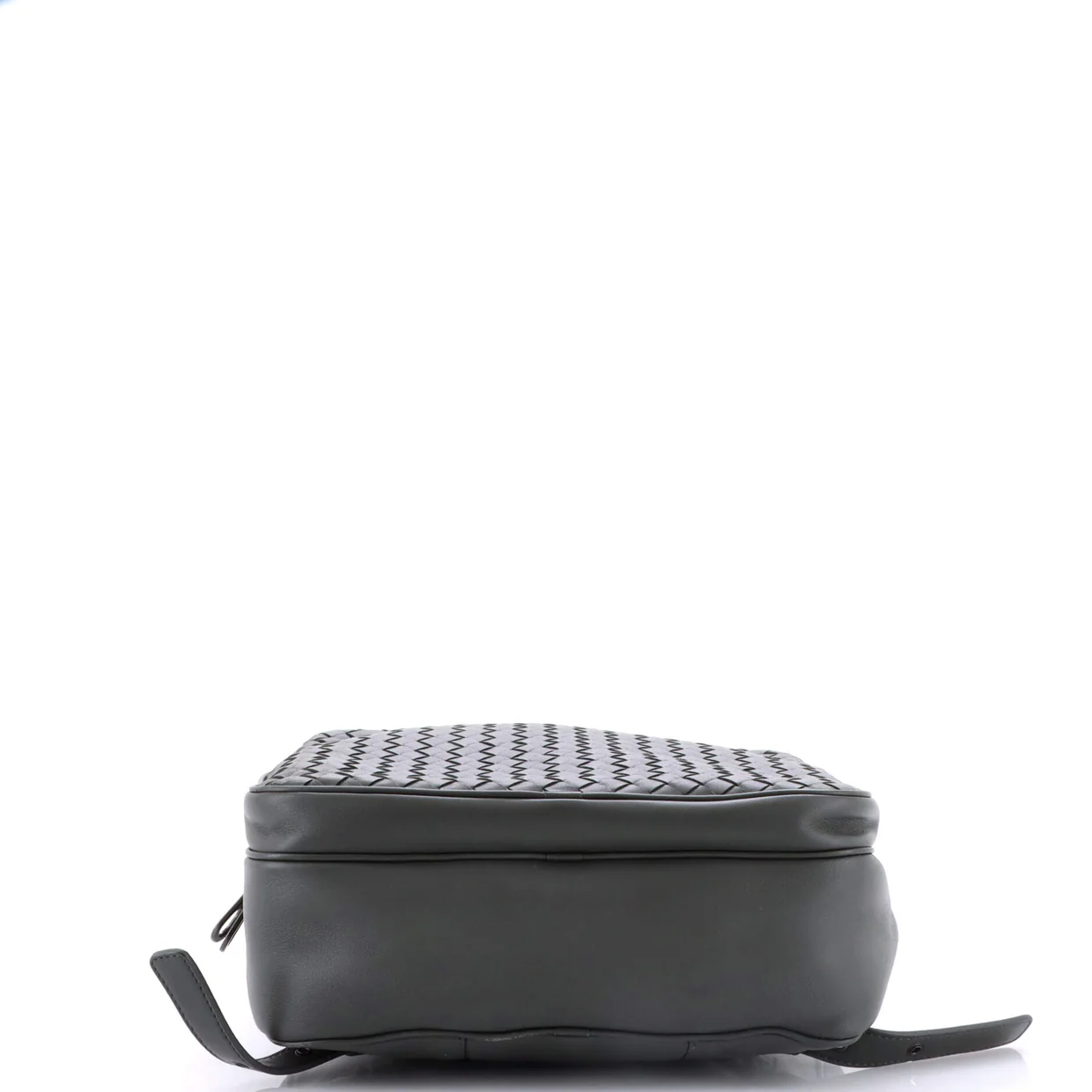 Front Pocket Backpack Leather with Intrecciato Detail Medium - Deep Luxury