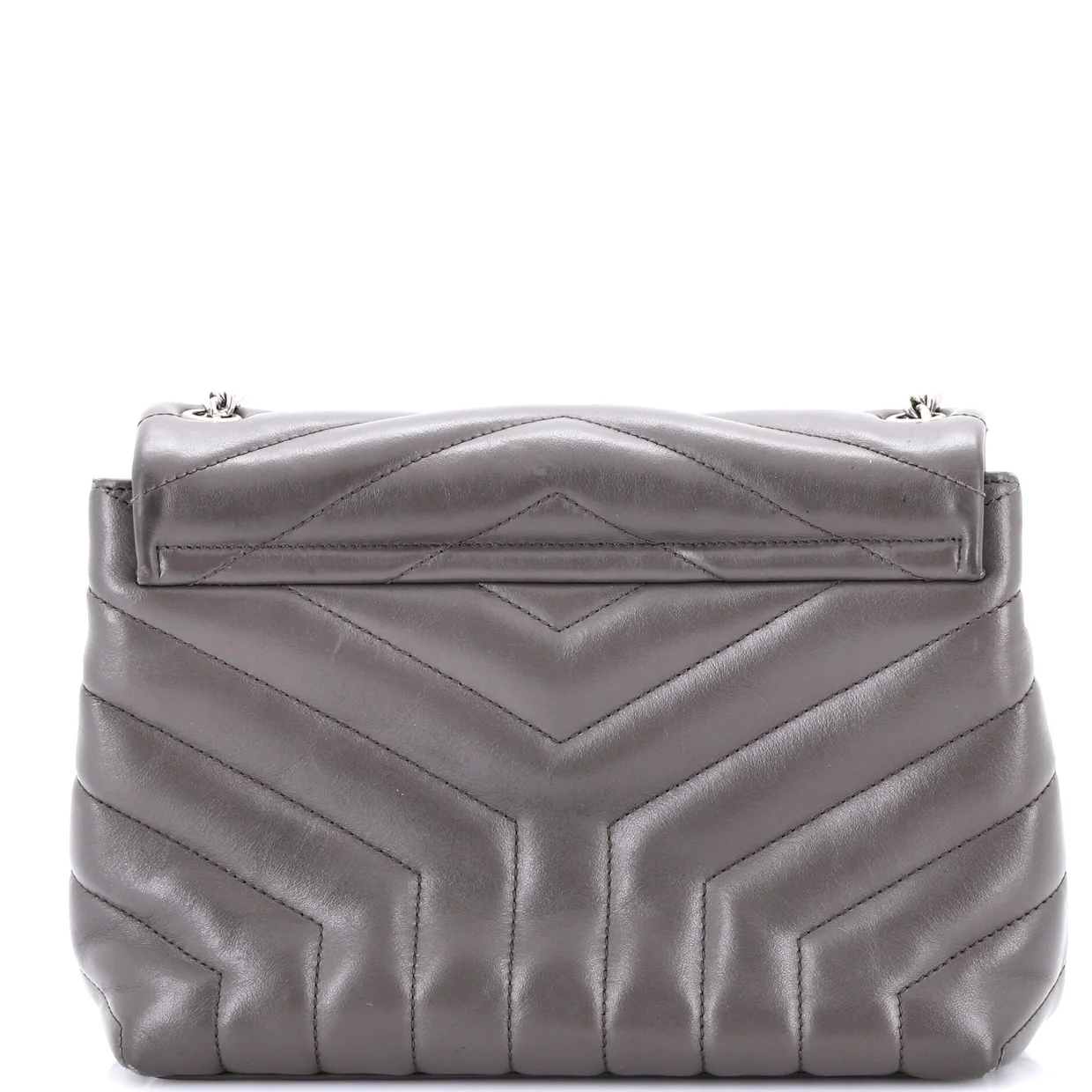 Loulou Shoulder Bag Matelasse Chevron Leather Small - Deep Luxury