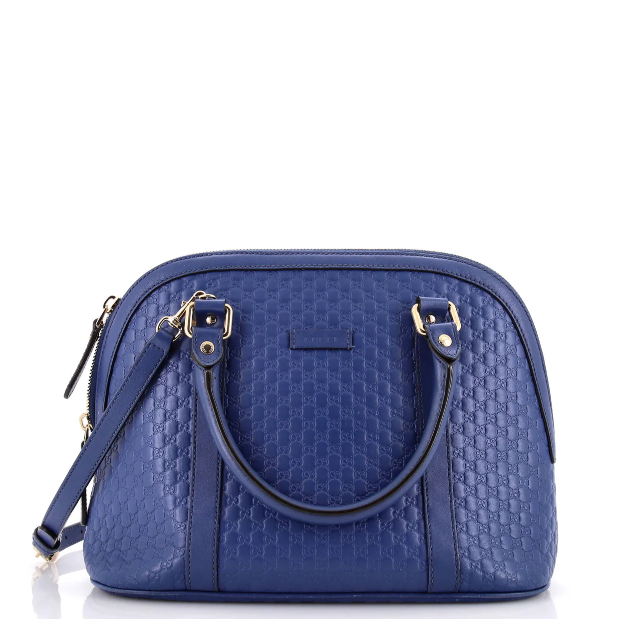 Convertible Dome Satchel Microguccissima Leather Medium - Deep Luxury