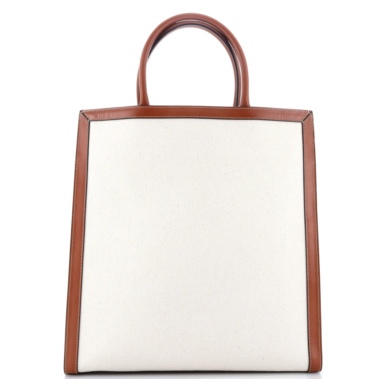 Sulky Vertical Cabas Tote Canvas with Leather Large - Deep Luxury