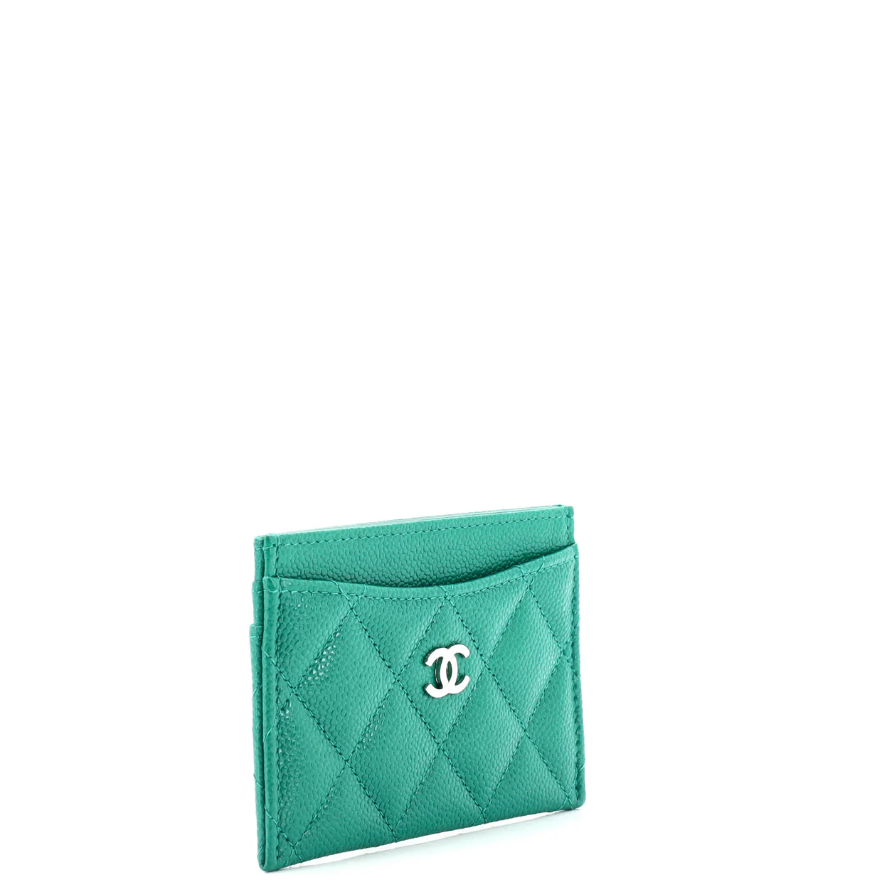 Classic Card Holder Quilted Caviar - Deep Luxury