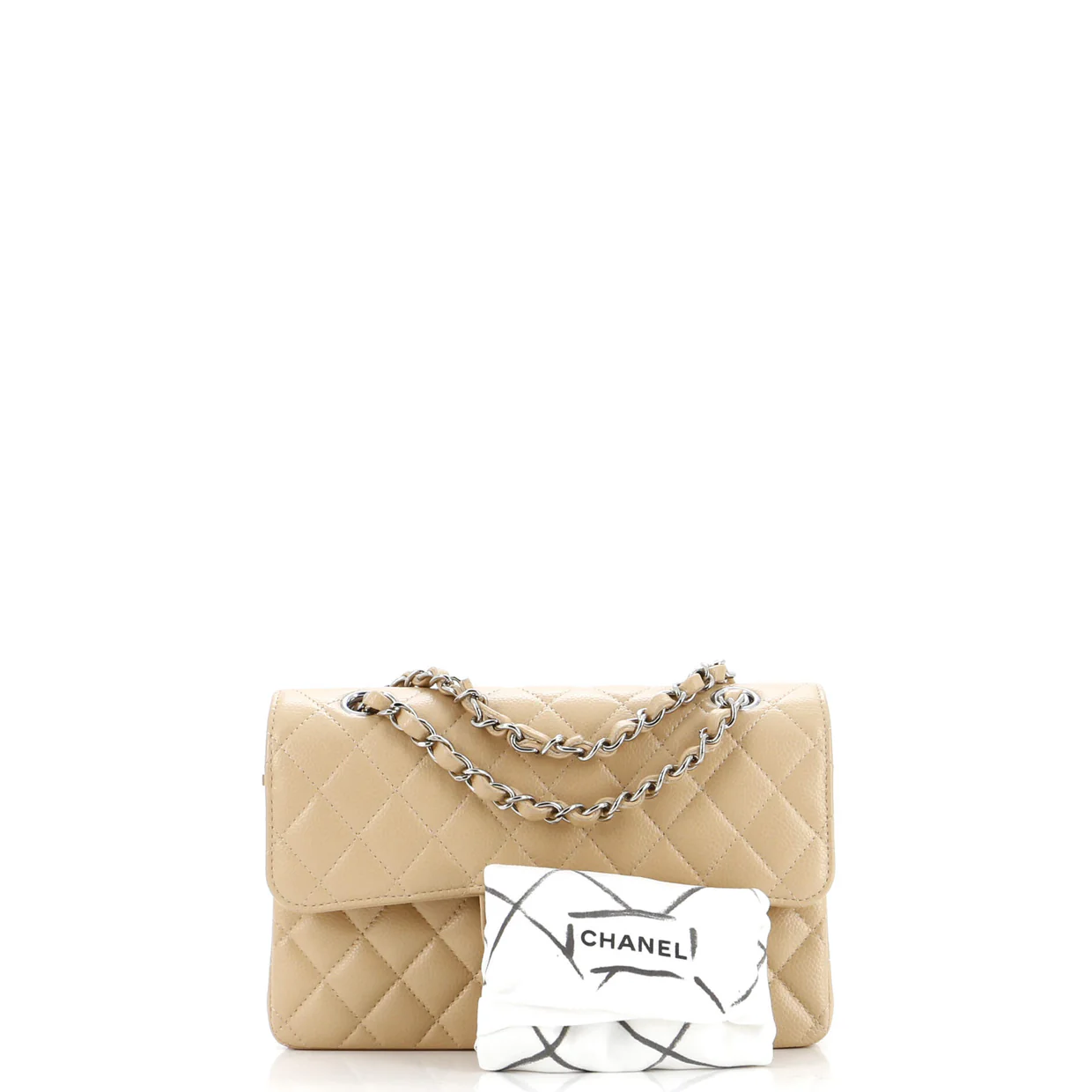 Classic Double Flap Bag Quilted Caviar Small - Deep Luxury