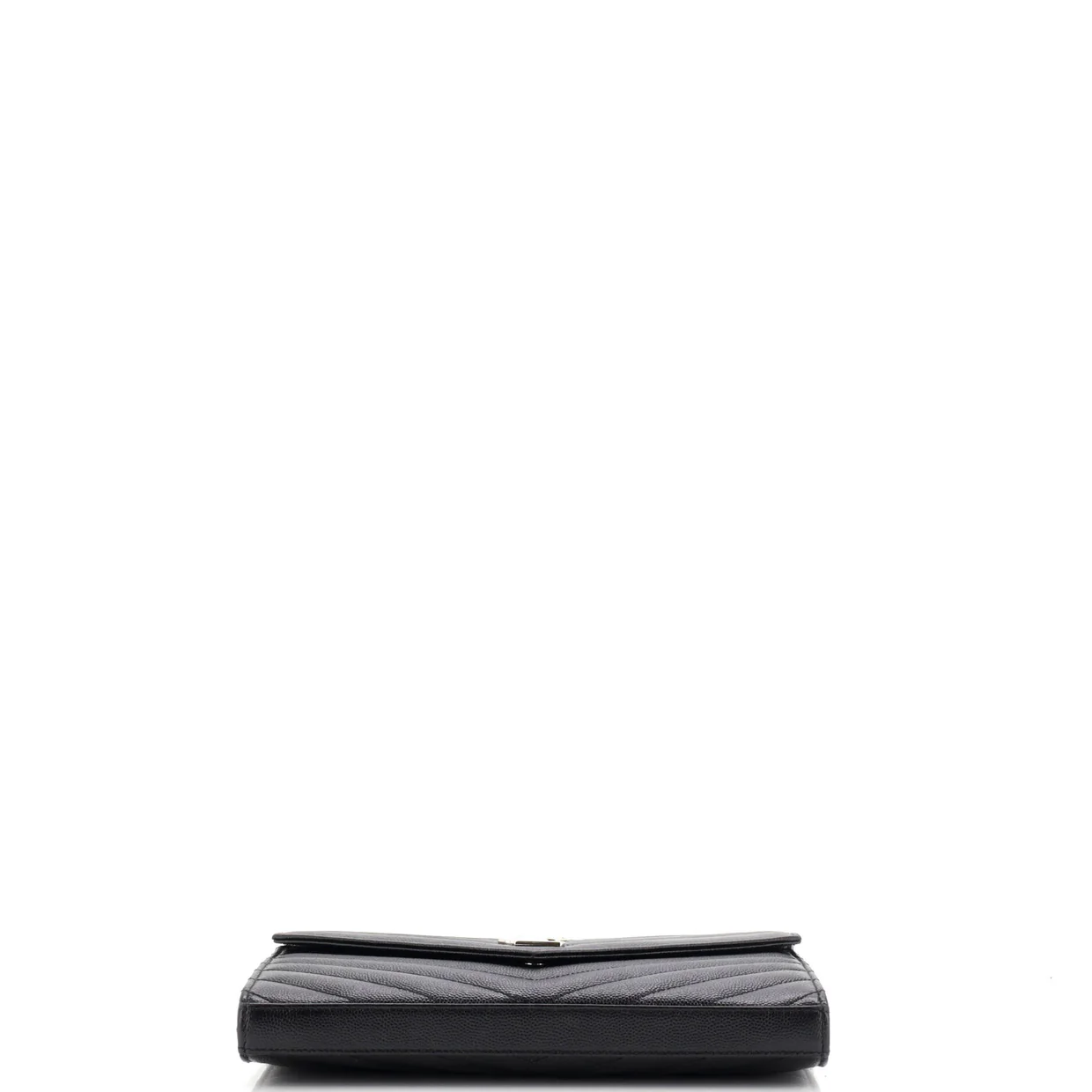 Classic Monogram Wallet on Chain Matelasse Chevron Leather Medium - Deep Luxury