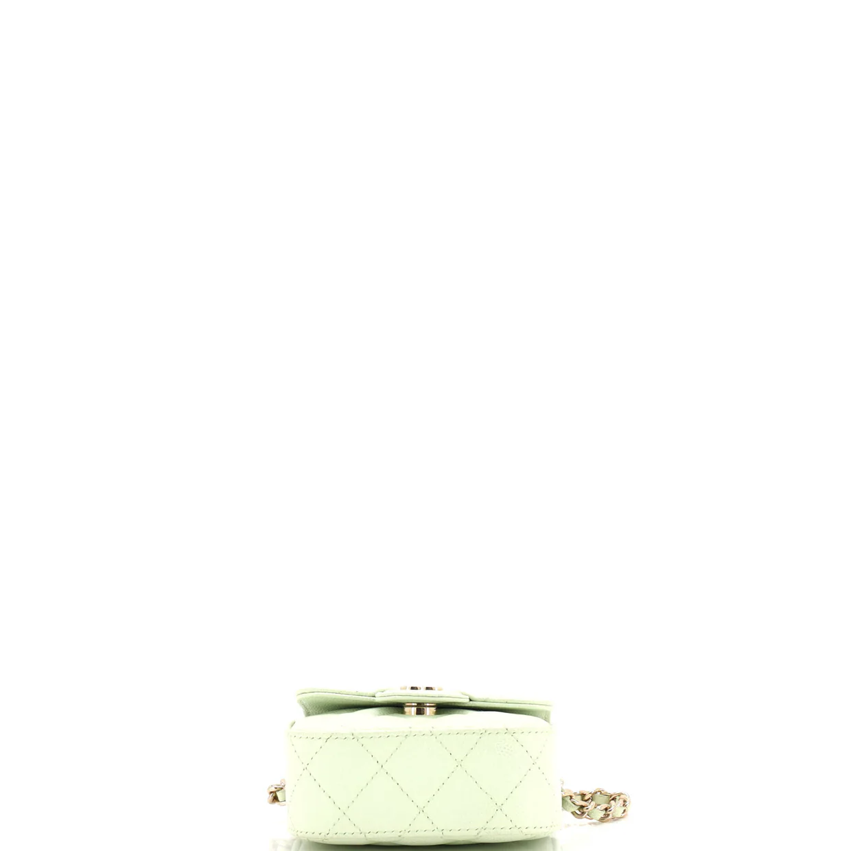 Classic Square Flap Clutch with Chain Quilted Caviar Mini - Deep Luxury