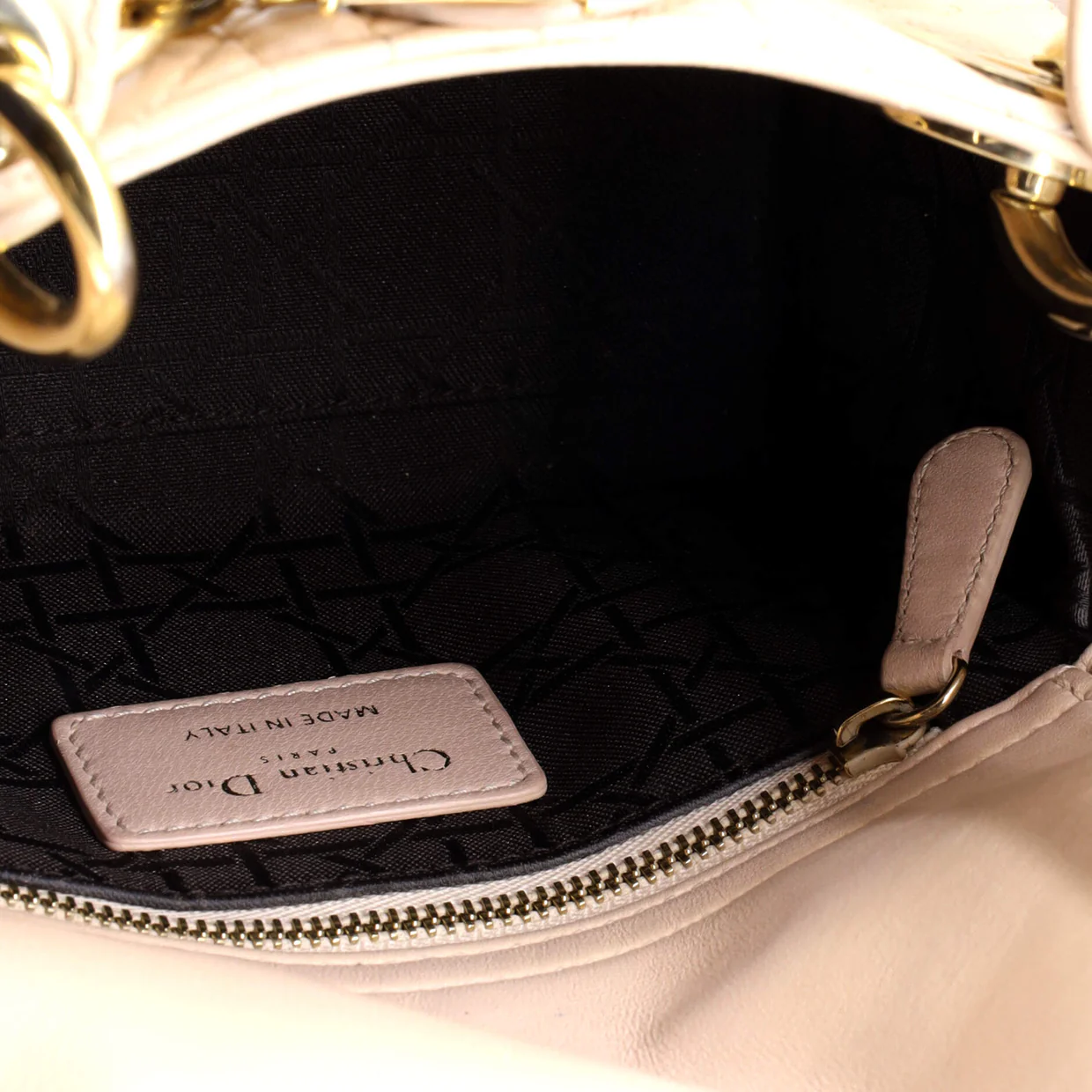 Lady Dior Chain Bag Cannage Quilt Lambskin Mini - Deep Luxury