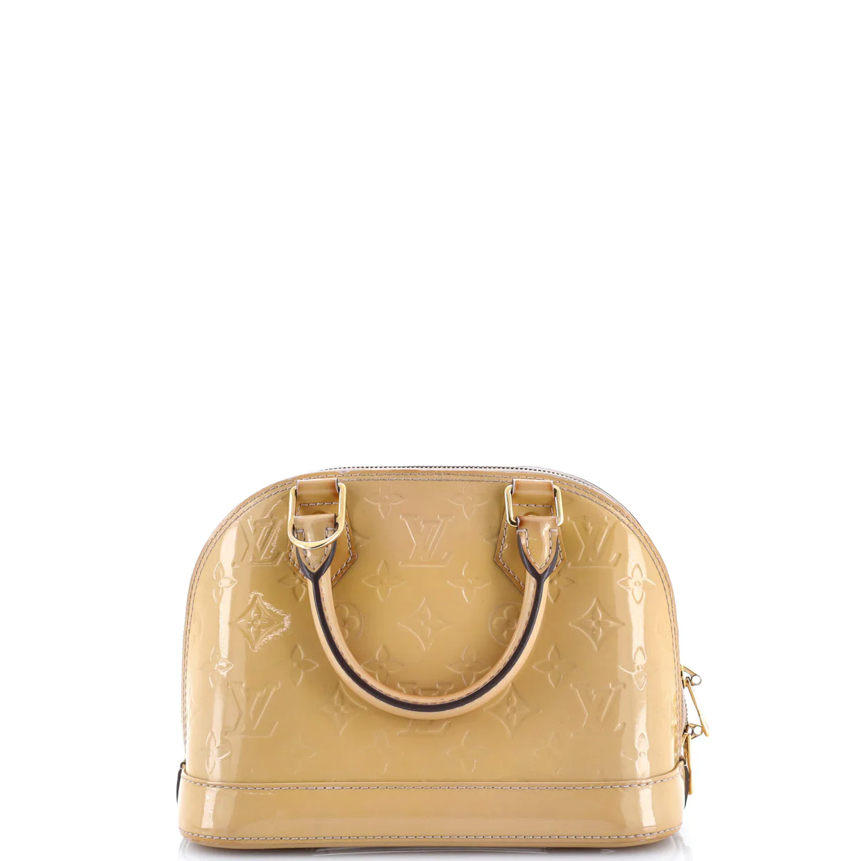 Alma Handbag Monogram Vernis BB - Deep Luxury