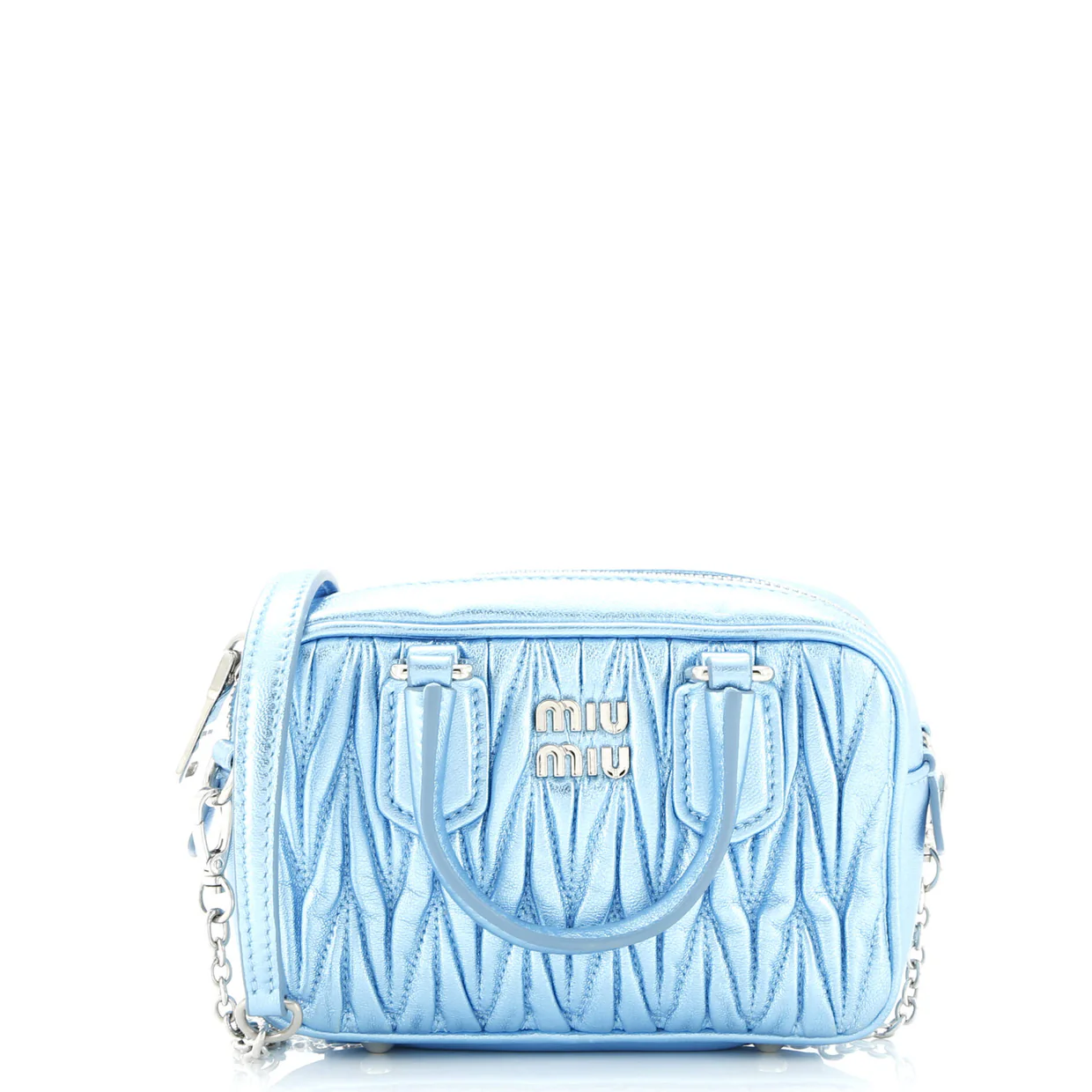 Arcadie Top Handle Chain Bag Matelasse Leather XXS - Deep Luxury