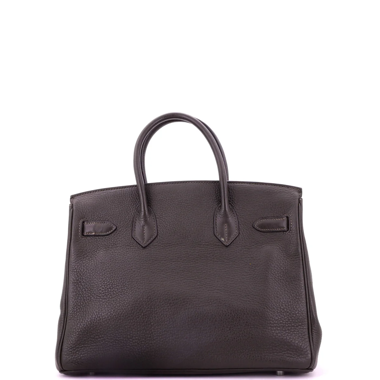 Birkin Handbag Ebene Clemence with Palladium Hardware 30 - Deep Luxury