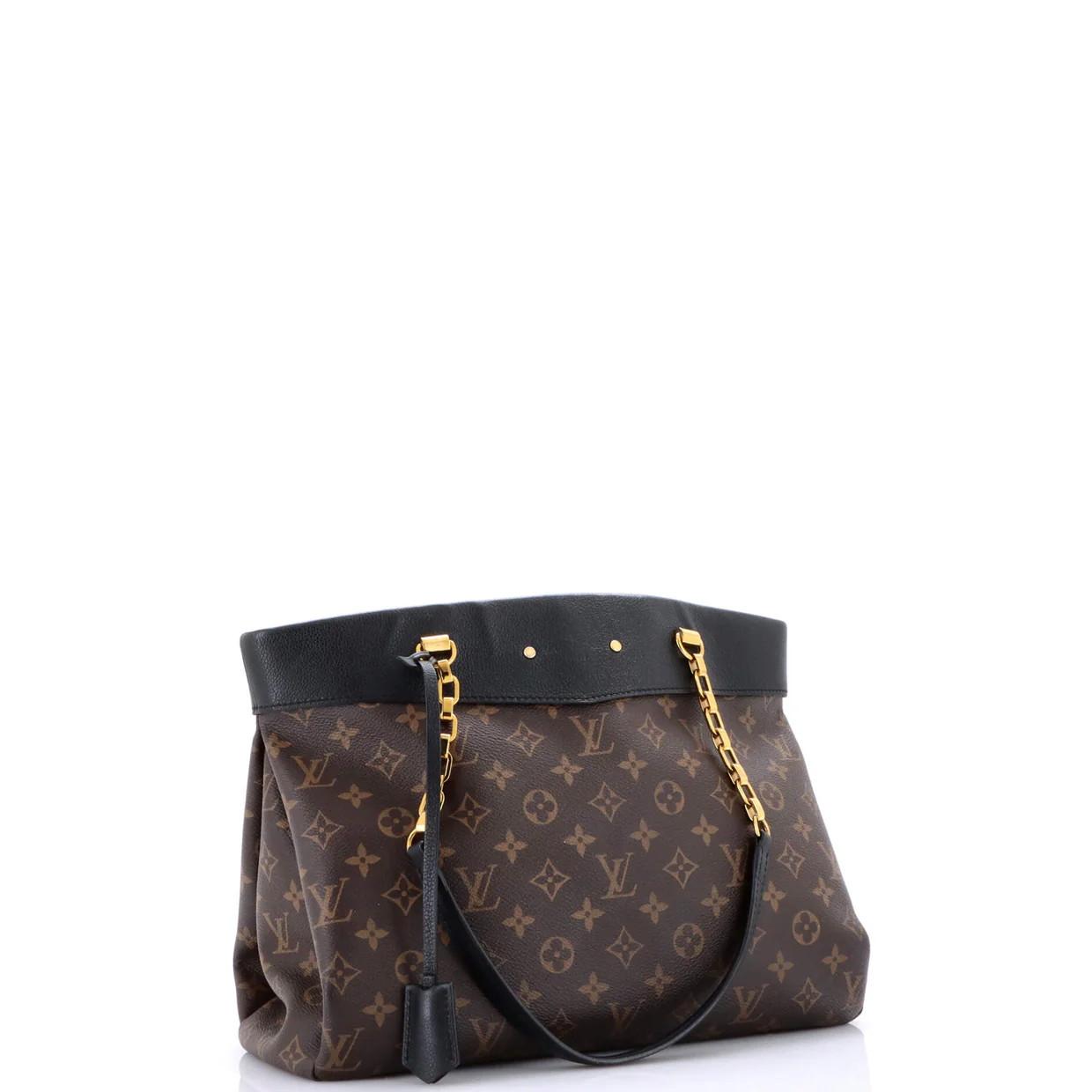 Pallas Shopper Monogram Canvas and Calfskin - Deep Luxury