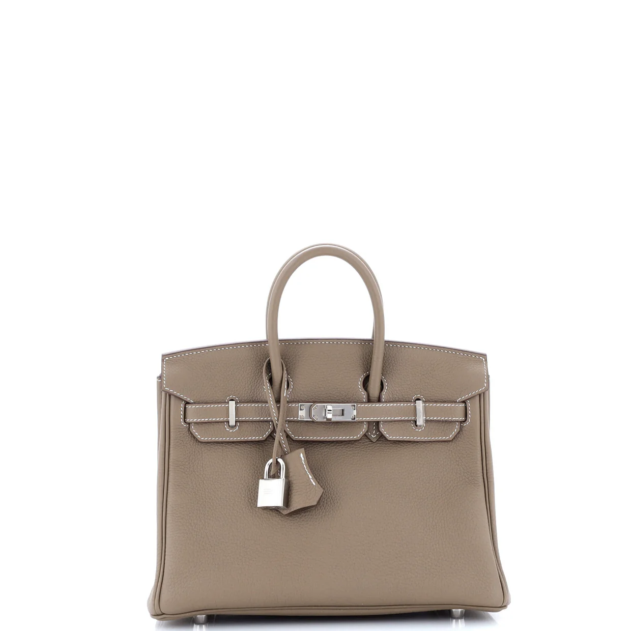 Birkin Handbag Grey Togo with Palladium Hardware 25 - Deep Luxury