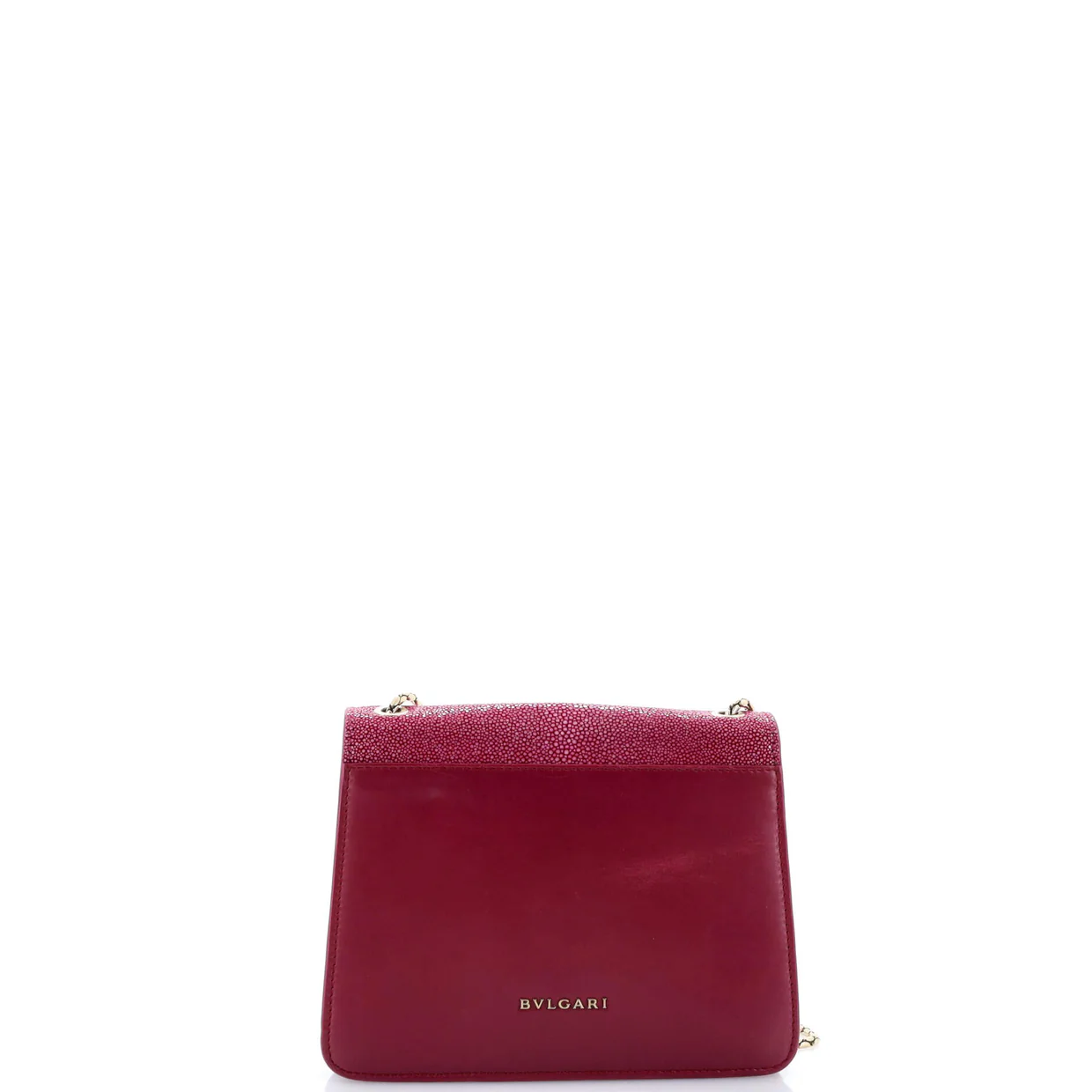 Serpenti Forever Square Shoulder Bag Leather and Stingray Small - Deep Luxury