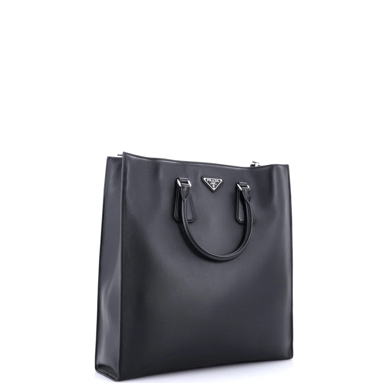 Convertible Triangle Shopper Tote Soft Calf Medium - Deep Luxury