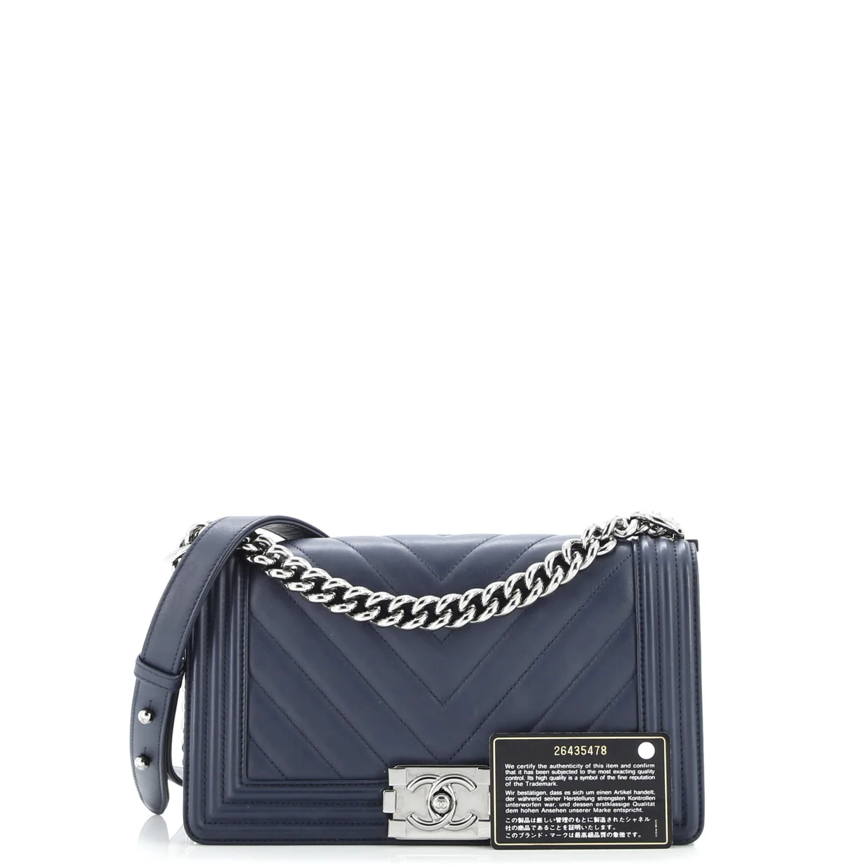 Boy Flap Bag Chevron Lambskin Old Medium - Deep Luxury