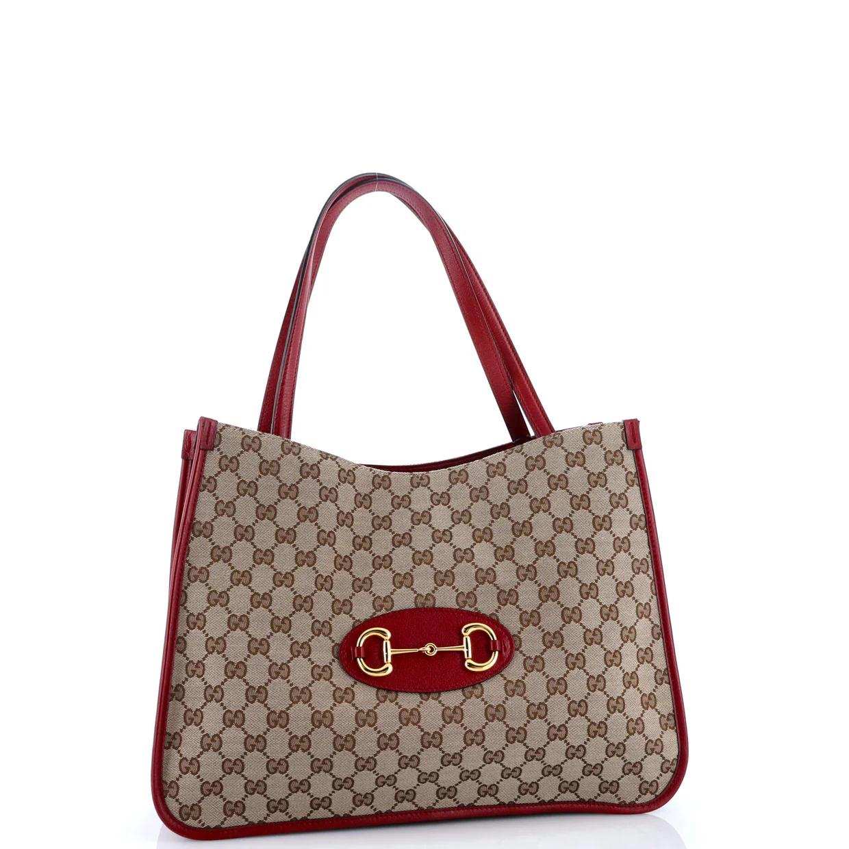 Horsebit 1955 Tote GG Canvas with Leather Medium - Deep Luxury