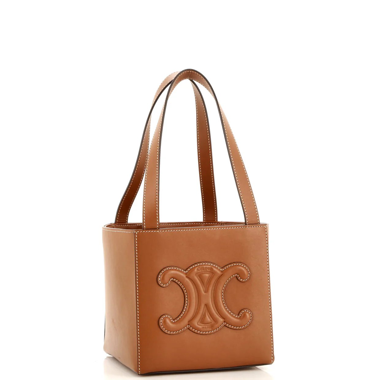 Cuir Triomphe Cube Bag Leather - Deep Luxury