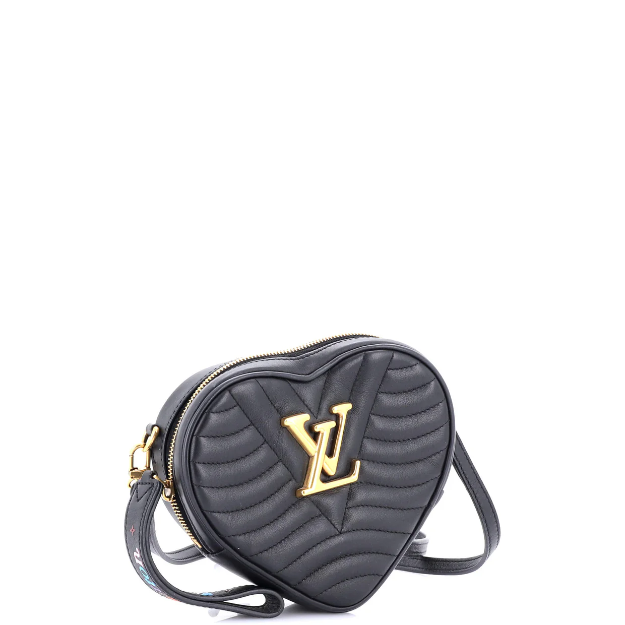 New Wave Heart Crossbody Bag Quilted Leather - Deep Luxury