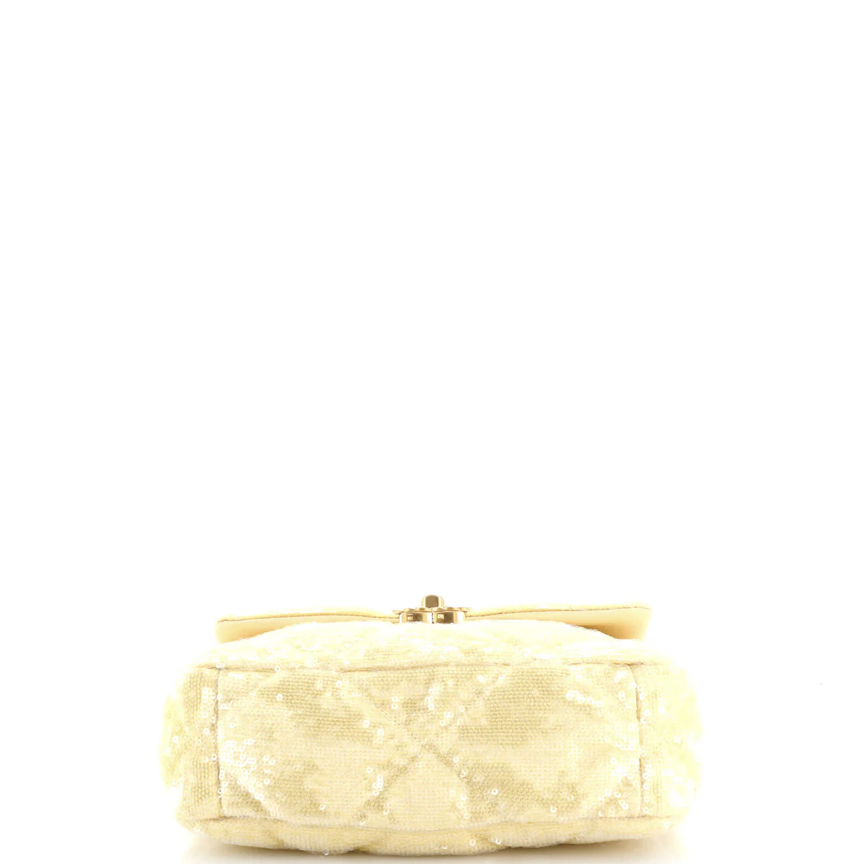 19 Flap Bag Quilted Sequins Medium - Deep Luxury