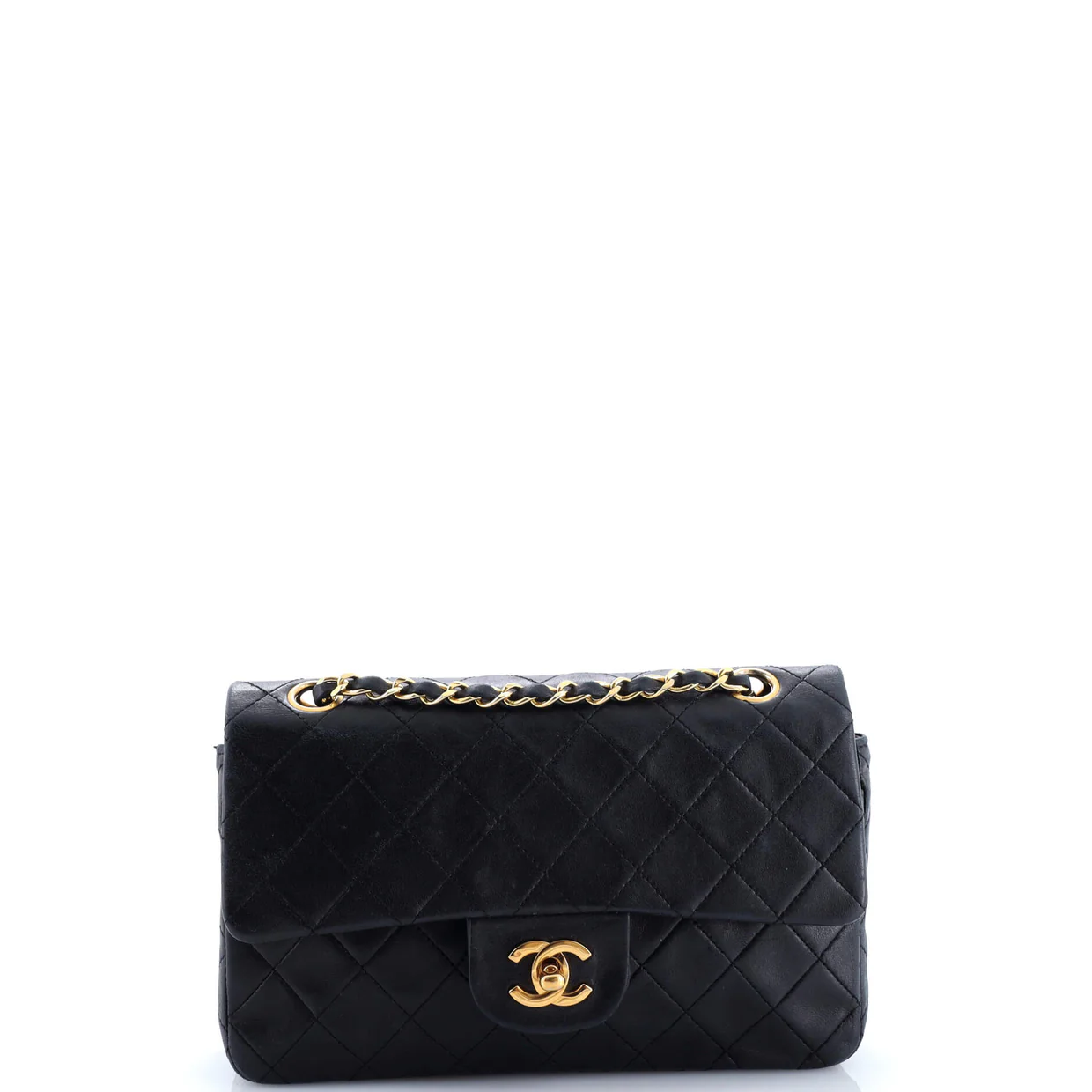 Vintage Classic Double Flap Bag Quilted Lambskin Small - Deep Luxury