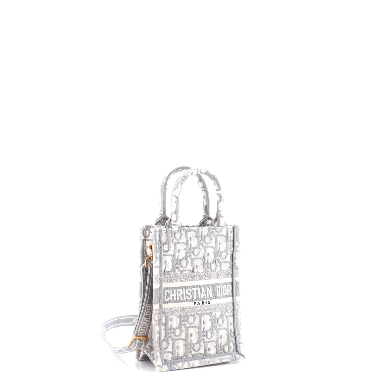 Book Tote Phone Bag Oblique Canvas Mini - Deep Luxury