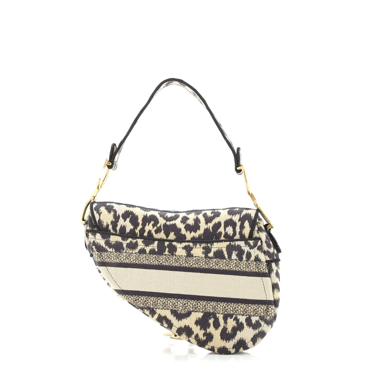 Saddle Handbag Mizza Embroidered Canvas Medium - Deep Luxury