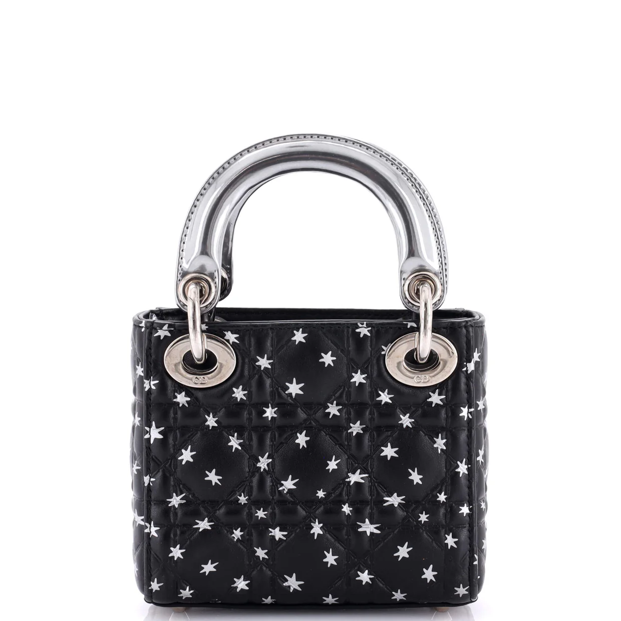 Lady Dior Bag Star Print Cannage Quilt Lambskin Mini - Deep Luxury