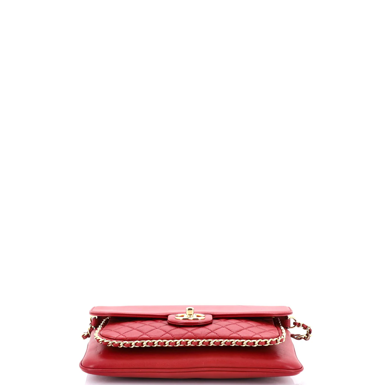 Unchained Flap Crossbody Bag Quilted Lambskin Medium - Deep Luxury