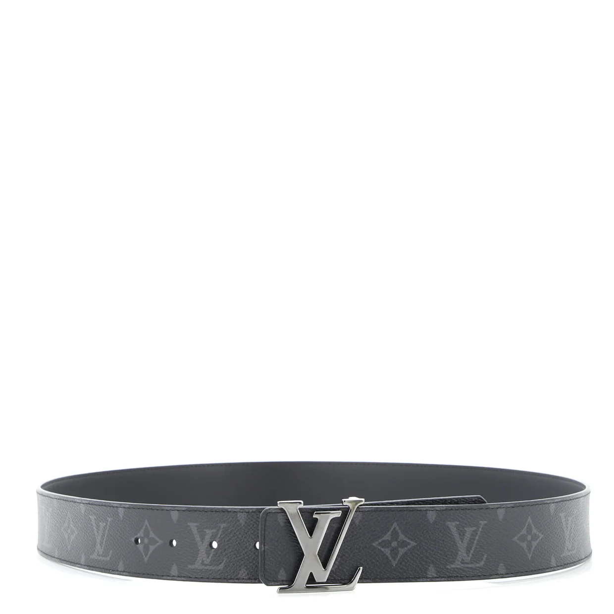 LV Line Reversible Belt Monogram Eclipse Canvas and Leather Wide 105 - Deep Luxury