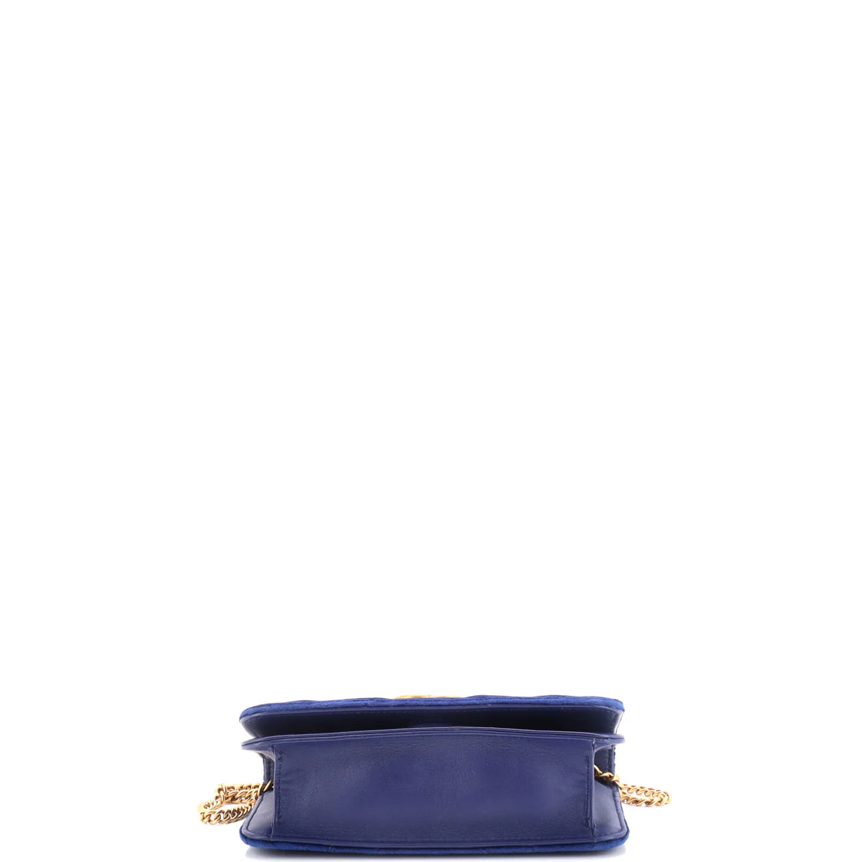 GG Marmont Chain Flap Bag Matelasse Velvet Mini - Deep Luxury